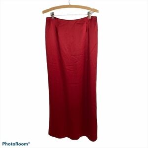 Carmen Marc Valvo Maxi Skirt Red Sz 12 Women’s